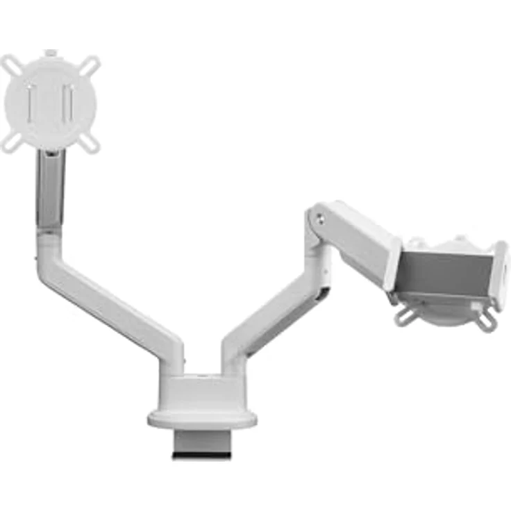 One For All Tablethalterung für Monitorarm, VESA-kompatibel, sichere Befestigung, weiß – Bild 2