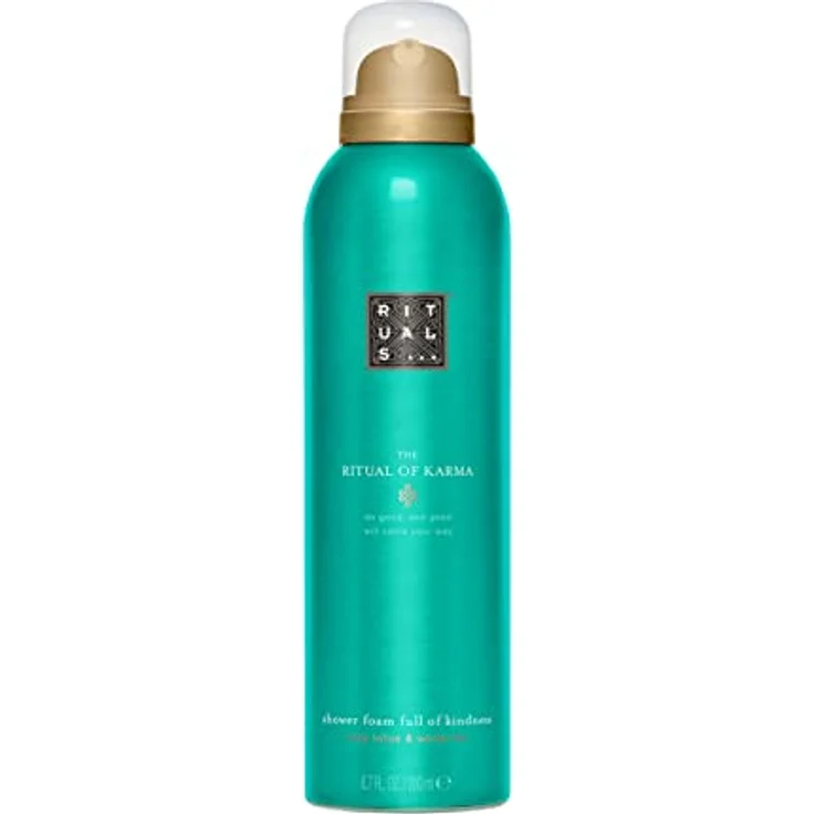 RITUALS Duschschaum von The Ritual of Karma, 200 ml – Mit Sommerlichem Heiligem Lotus und Weißem Tee, feuchtigkeitsspendend und kühlend - Preisvergleich – Bild 1