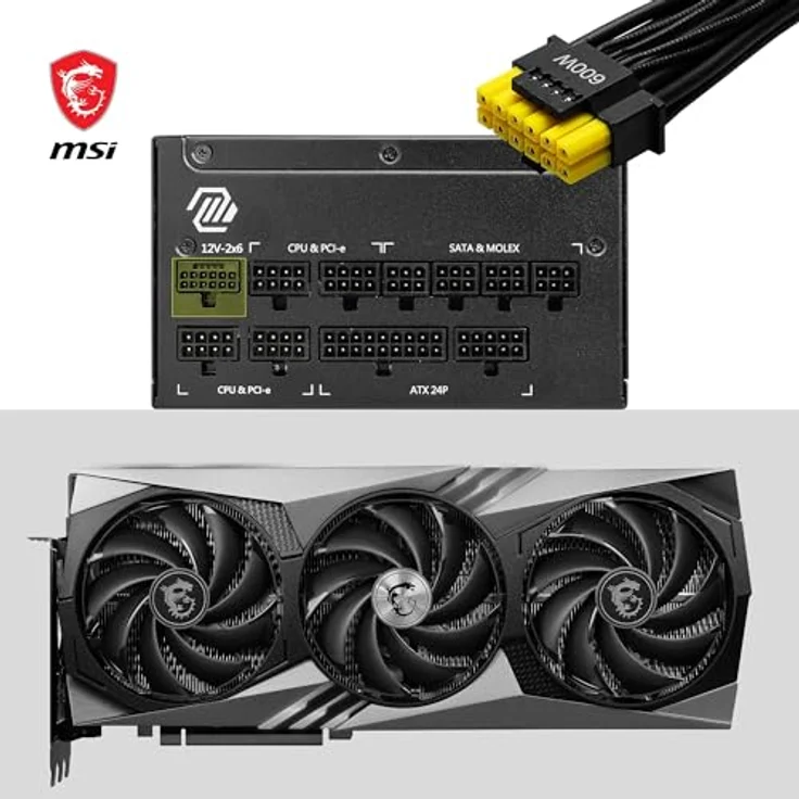 MSI MAG A1000GL, PC-Netzteil mit 1000 W, 80 PLUS Gold Zertifizierung, Schwarz – Bild 4