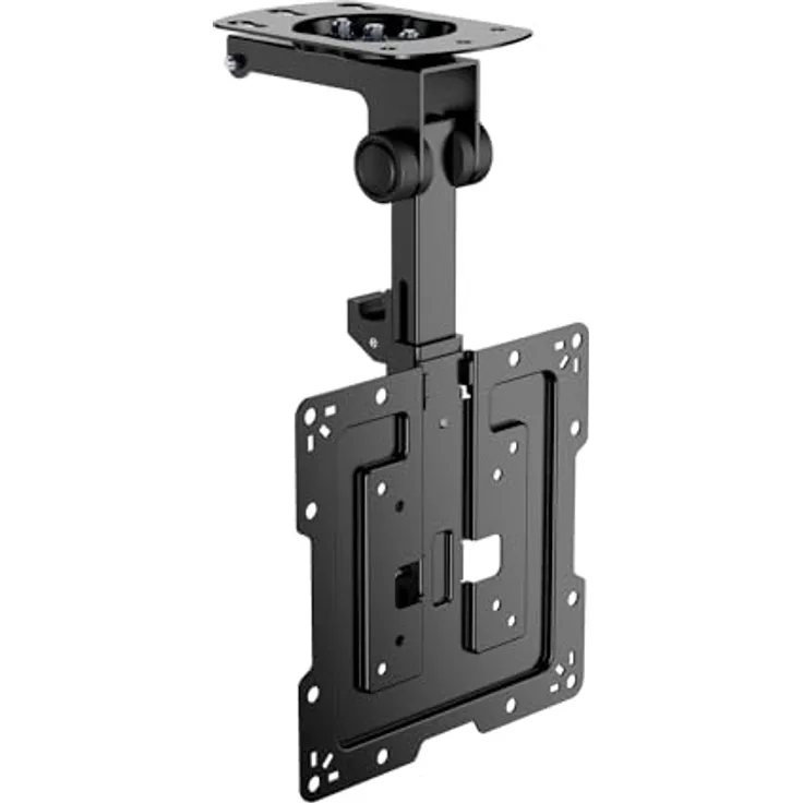 AISENS CT43S-187, Deckenhalterung drehbar und faltbar für Monitor/TV, max. Traglast 20 kg, 19-43 Zoll, Schwarz