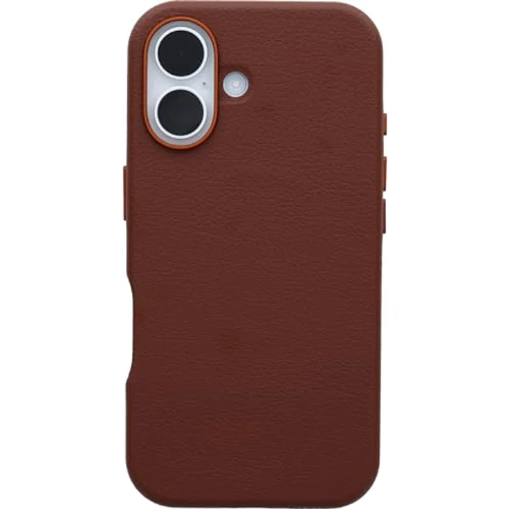 OtterBox Symmetry Series Cactus Leather MagSafe Hülle für iPhone 16, stoffest, sturzsicher, Braun – Bild 2