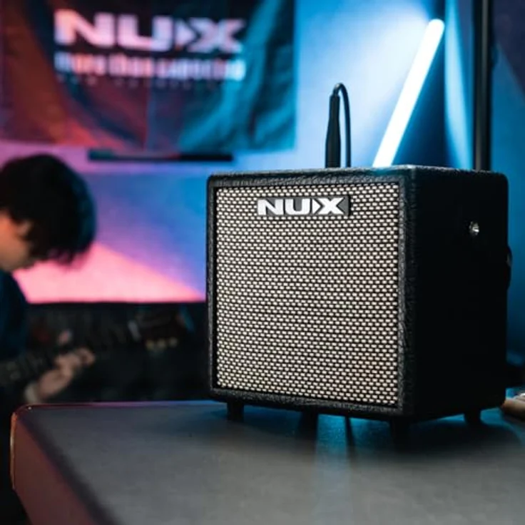 Nux Nux Gitarren-Verstärker Mighty 8BT MK2, Tragbarer Bluetooth-Verstärker mit TSAC-HD Algorithmus, 8 Watt, 6,5-Zoll Lautsprecher, für Gitarre – Bild 8