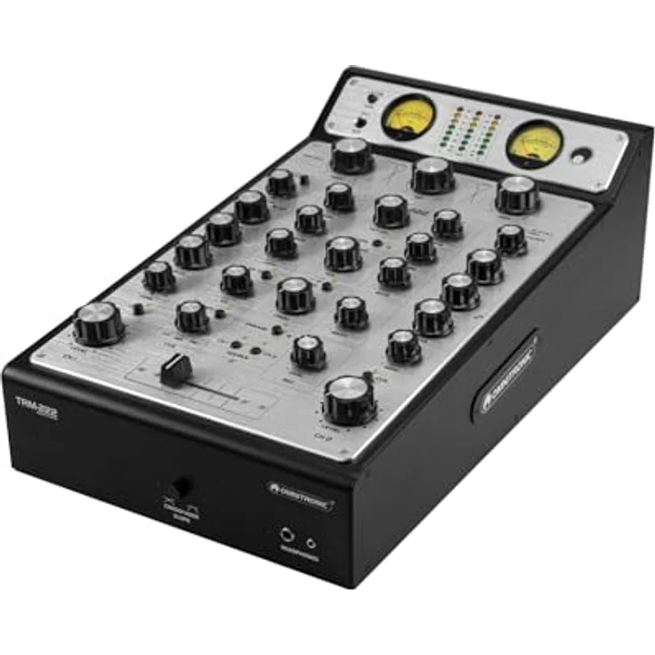 OMNITRONIC TRM-222 2-Kanal Rotary-Mixer | Rotary-Mixer mit 3-Band-Frequenzisolator, VCF-Filter und FX Loop, schwarz – Bild 2