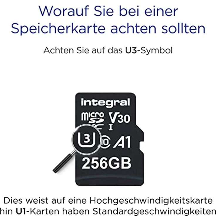 Integral Premium High Speed R100/W90 microSDXC 256GB Kit, UHS-I U3, A1, Class 10 (INMSDX256G-100/90V30) – Bild 3