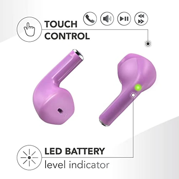 Music Sound | Swag - Kabelloses Kapsel-Headset - Wiedergabezeit bis 20 Stunden - Bluetooth - Bratsche – Bild 2