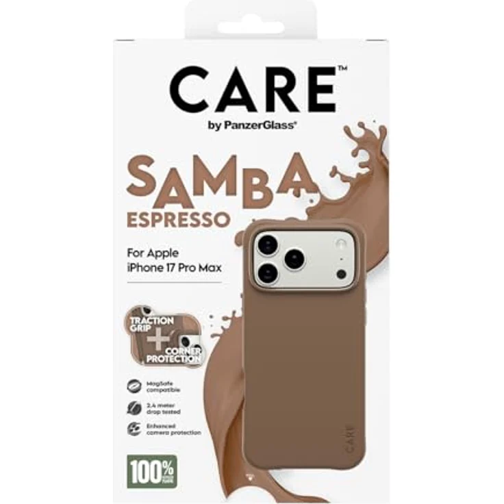 CARE by PanzerGlass Samba MagSafe Case für Apple iPhone 17 Pro Max, stoßfeste Schutzhülle mit verbessertem Kameraschutz, schlankes Design, kompatibel mit MagSafe Zubehör – Bild 3