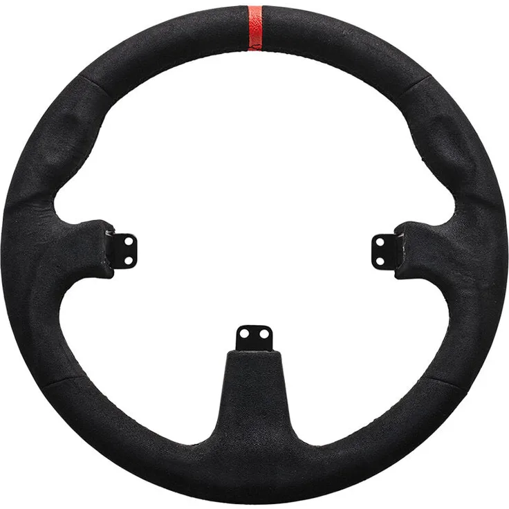 Asetek SimSports GT Rim - Round Comfort+, Lenkrad für Racing-Simulatoren, Aluminium und Stoff, kompatibel mit La Prima und Forte Button Box