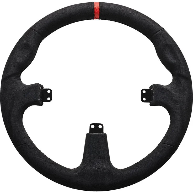Asetek SimSports GT Rim - Round Comfort+, Lenkrad für Racing-Simulatoren, Aluminium und Stoff, kompatibel mit La Prima und Forte Button Box