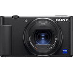 SONY ZV-1A Premium Kompaktkamera Schwarz, 20,1 MP, 4K Video, 2.7x opt. Zoom, Xtra Fine Selfie-Touchdisplay, WLAN