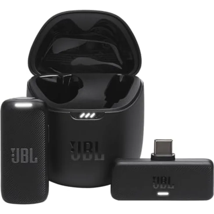 JBL Quantum Stream Wireless, Wearable Wireless Streaming Microphone with USB-C Dongle for Android Devices, 24 Hours of Recording Time, in Black - Preisvergleich