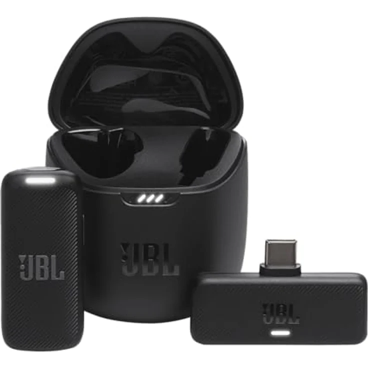 JBL Quantum Stream Wireless, Wearable Wireless Streaming Microphone with USB-C Dongle for Android Devices, 24 Hours of Recording Time, in Black - Preisvergleich – Bild 1