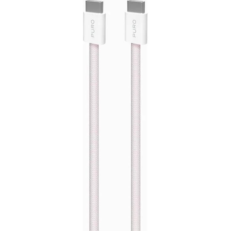 PURO PUCCCFABK415MTROSE USB-C Kabel, 1,5 m, USB 2.0, 60W, pink