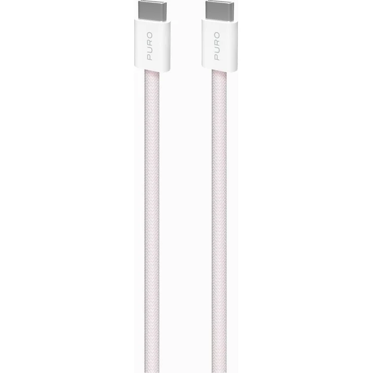 PURO PUCCCFABK415MTROSE USB-C Kabel, 1,5 m, USB 2.0, 60W, pink