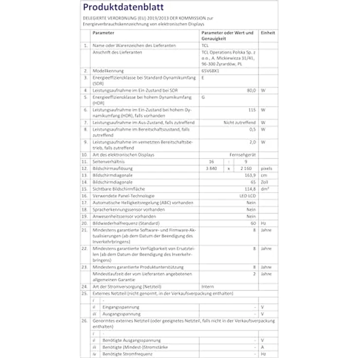 TCL V6B 65V6B, 165,1 cm (65"), 4K Ultra HD LED Smart-TV mit WLAN und Triple-Tuner, Titan – Bild 13