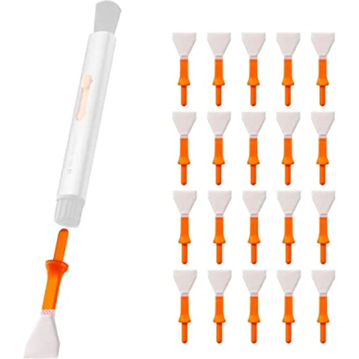 K&F Concept Multifunktions-Reinigungsstift für APS-C Sensor-Tupfer, 20 Stück, einzeln verpackt für Spiegelreflex- und spiegellose Kameras