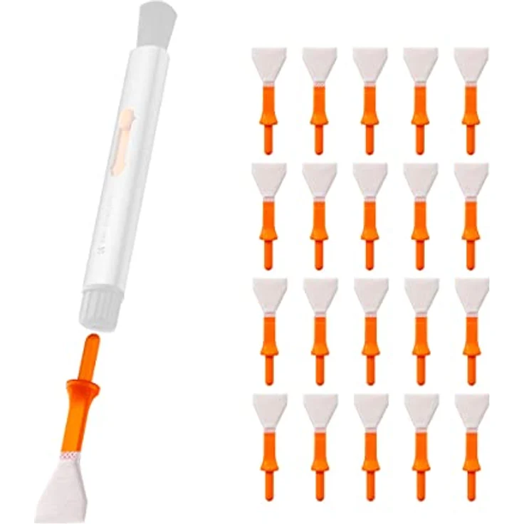 K&F Concept Multifunktions-Reinigungsstift für APS-C Sensor-Tupfer, 20 Stück, einzeln verpackt für Spiegelreflex- und spiegellose Kameras – Bild 1