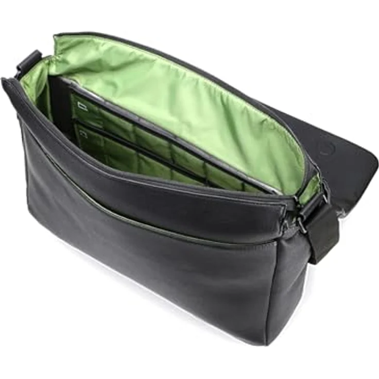 Jost Riga Messenger mit 40 cm Laptopfach, Kunstleder, schwarz – Bild 7