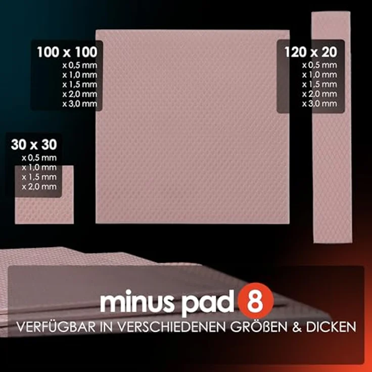 Thermal Grizzly Minus Pad 8-120 × 20 × 2,0 mm – Bild 5