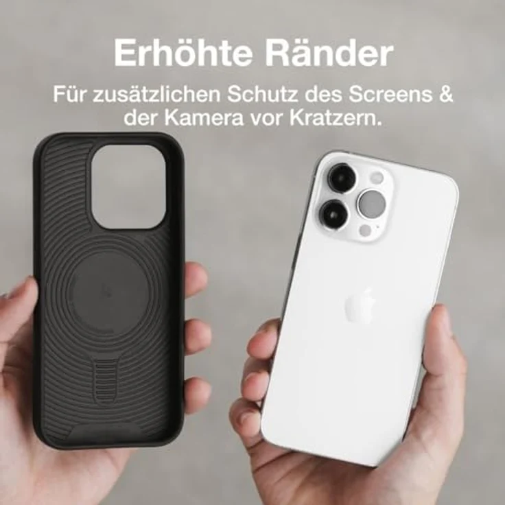 Woodcessories - Bio Case, Handyhülle kompatibel mit iPhone 15 Pro Hülle schwarz - Nachhaltig aus Pflanzen – Bild 4