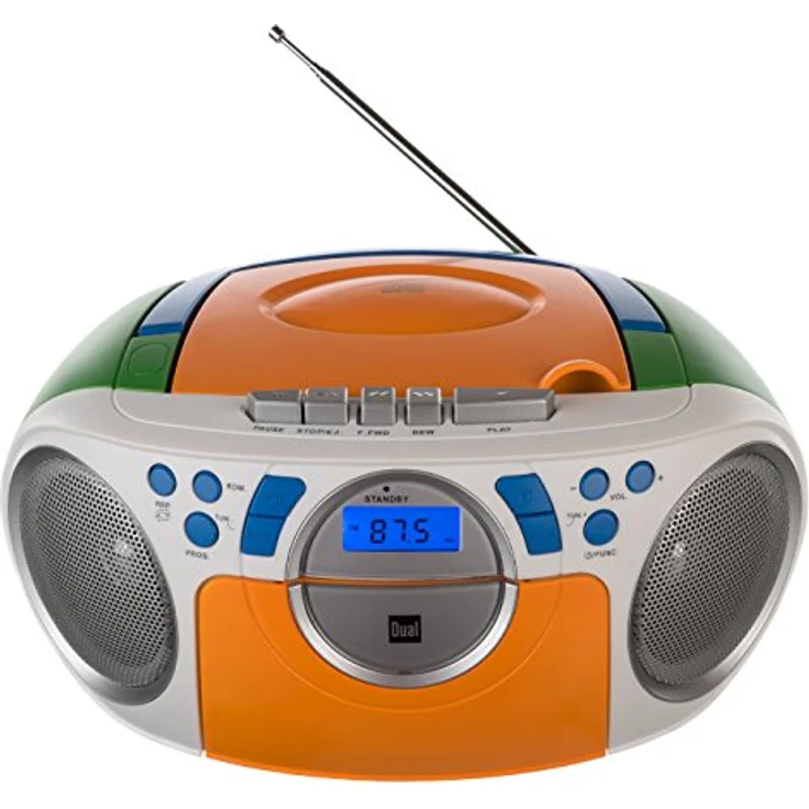 Dual P 70 Tragbares Radio mit UKW (FM), MW, CD-Player gelb – Bild 5