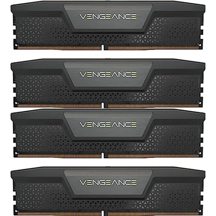 Corsair VENGEANCE DDR5 RAM 192GB (4x48GB) 5200MHz CL38 Intel XMP iCUE Kompatibel Computer Speicher - Schwarz (CMK192GX5M4B5200C38) – Bild 1