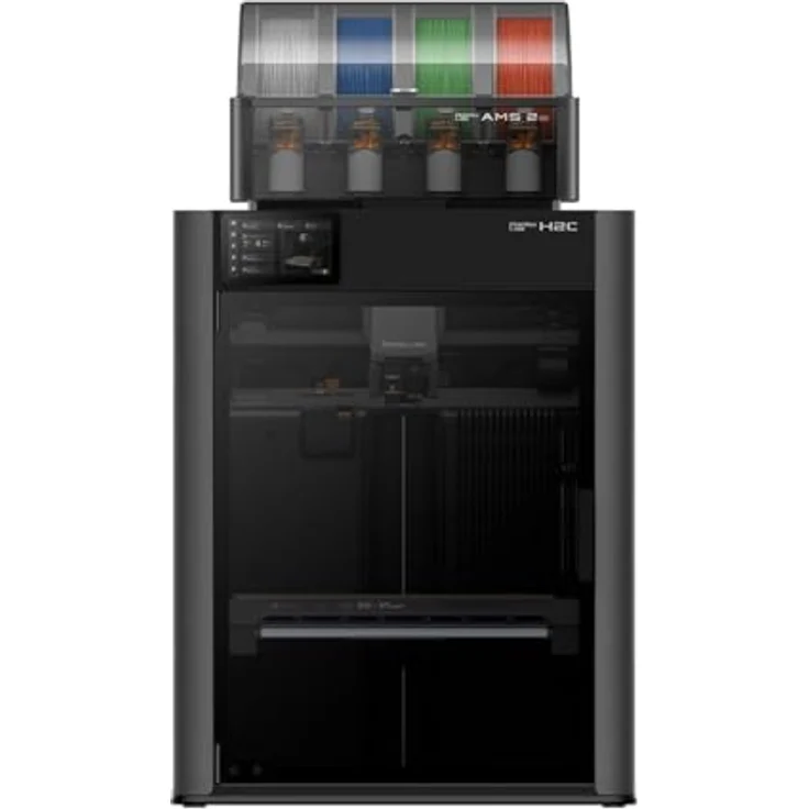 Bambu Lab H2C AMS 2 Pro Combo, Multi-Material 3D-Drucker mit automatischem Hotend-Wechselsystem und aktiver Heizkammer – Bild 1