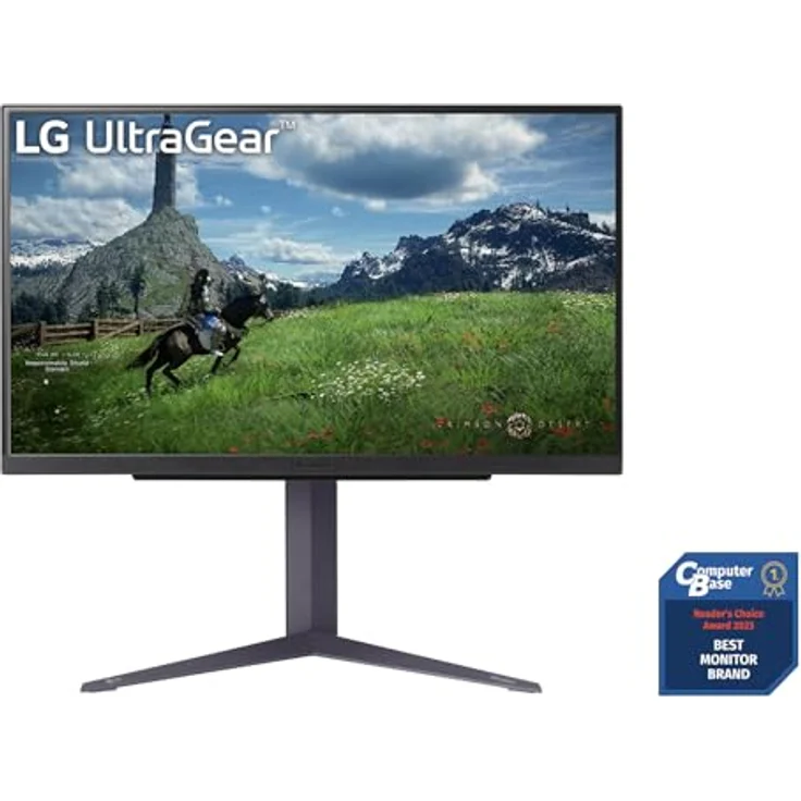 LG Electronics 27GS85QX-B.AEU Ultragear™ QHD Gaming IPS-Monitor 27" (68,4 cm), 2560 x 1440, 16:9, 1ms GtG, 180 Hz, HDR10, 400 cd/m² Helligkeit (typ.), NVIDIA G-Sync Compatible, AMD FreeSync - Schwarz – Bild 2