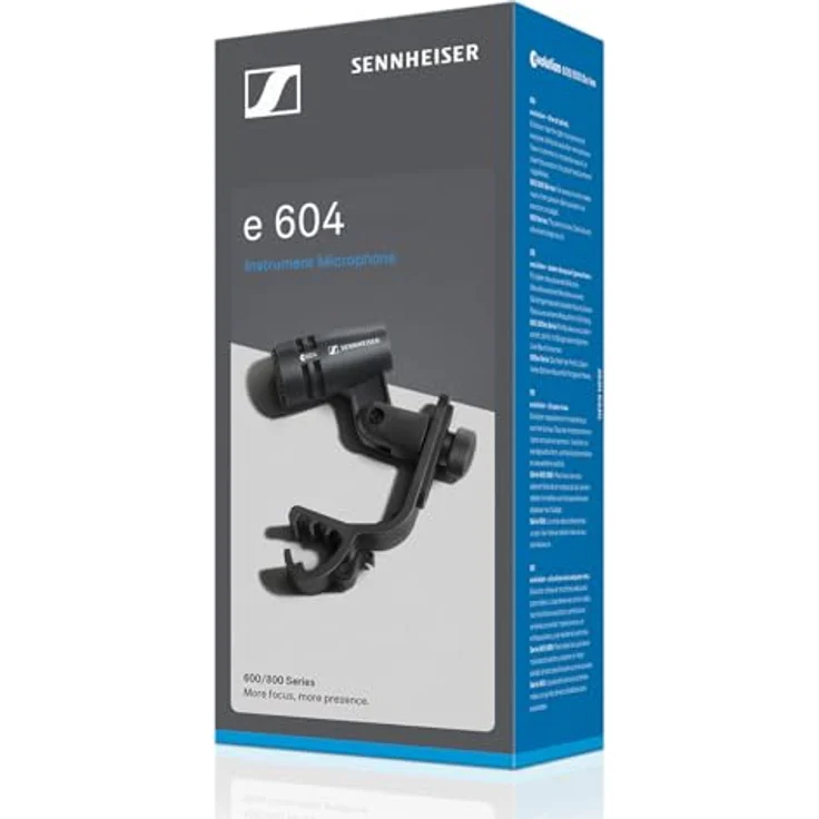Sennheiser E 604, Kompaktes Mikrofon für Schlagzeug und Percussion mit Nierencharakteristik und hoher SPL-Verträglichkeit – Bild 4