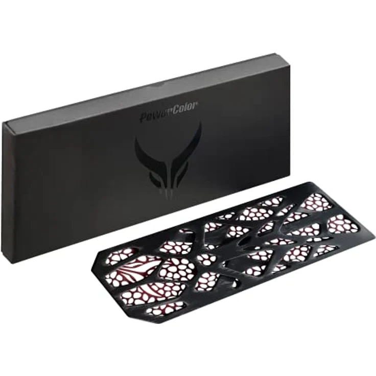 PowerColor Swappable Backplate for RX 7900er Red Devil Alu (SBP-790002), Immersive Devil Skin Design, Leichtes und Ausserirdisches Design – Bild 2