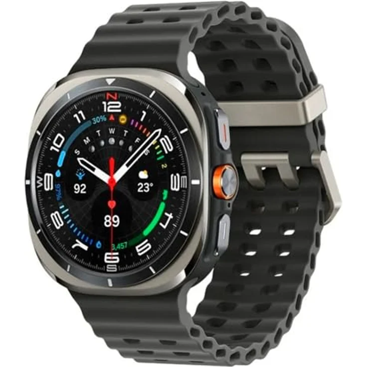 Samsung Galaxy Watch Ultra (2025) 47mm LTE, Titanium Silver mit 100 Stunden Akkulaufzeit und AI-Funktionen – Bild 1