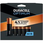 Duracell Optimum AA Batterien | 18er Pack | Lasting Power Double A Batterie | Wiederverschließbares Paket zur Aufbewahrung | Alkaline AA Batterie ideal für Haushalt und Büro Geräte
