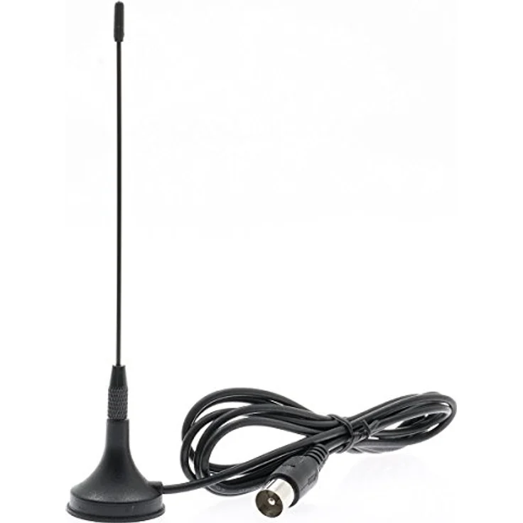 Anadol Leistungsstarke DVB-T2 Antenne maximale Signalstärke/DVB-T2 & DVBT-HD/Digital Ready/Magnetfuß & 1,5m Kabel/für Alle DVB-T2 und DAB Geräte – Bild 2