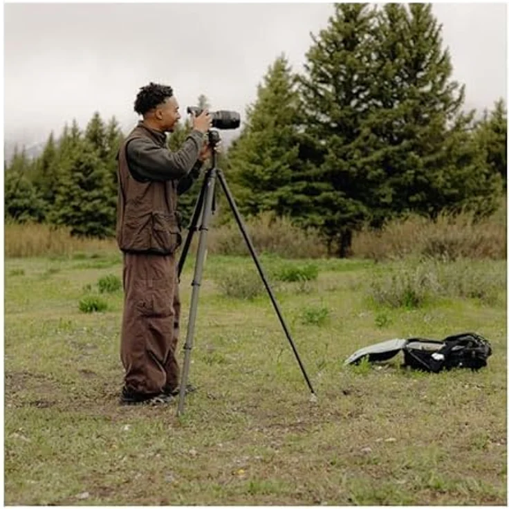 Peak Design Pro Tall Tripod, extrem stabiles Stativ mit 18,1 kg Tragkraft, schwarz – Bild 3