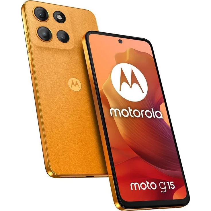 Motorola moto g15 17,1 cm (6.72 Zoll) Dual-SIM Android 15 4G USB Typ-C 8 GB 128 GB 5200 mAh Orange - Smartphone mit kinoreifem Entertainment und 50-MP-Kamerasystem