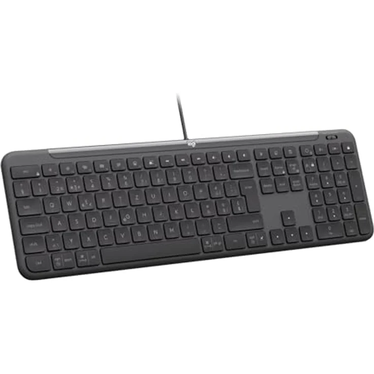 Logitech Wired Keyboard K620 for Business, kabelgebundene Tastatur mit QWERTY-Layout, Grau – Bild 7