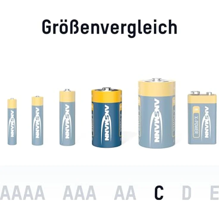 ANSMANN X-Power Alkaline Batterie Baby C LR14 Longlife Alkalibatterie für extrem hohen Strombedarf (2er Pack) – Bild 3