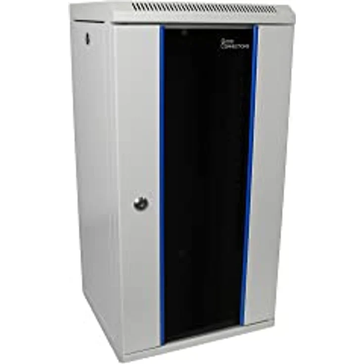 Good Connections GC R0111 10" Wandgehäuse, 12HE, 300mm tief, grau, Serverschrank mit abschließbaren Türen – Bild 1