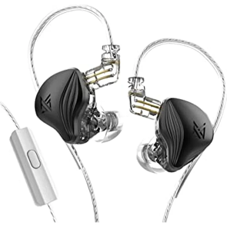 KZ ZEX Earbuds with Microphone Black – Bild 1