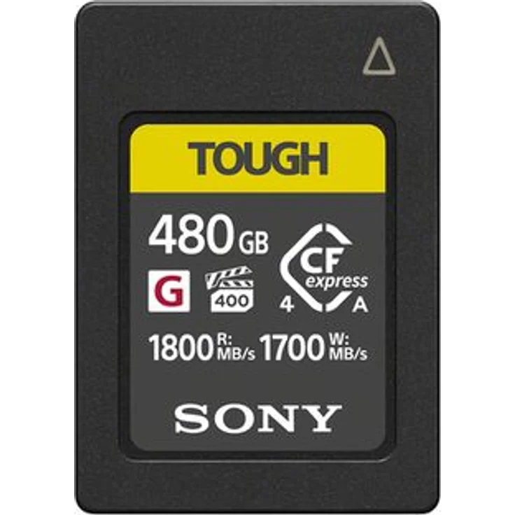 Sony Tough CFexpress Karte Typ A G, 480 GB, 1800 MB/s lesen, 1700 MB/s schreiben, ultra-hohe Geschwindigkeit für Videoaufnahmen und effizienten Workflow – Bild 1