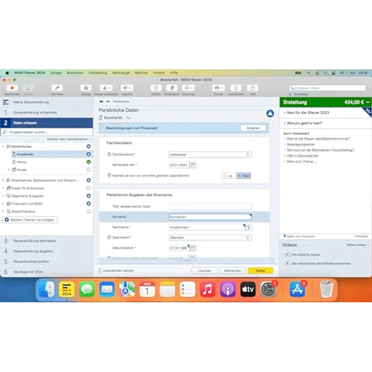 WISO Steuer 2024 (für Steuerjahr 2023), Für Windows, Mac, Smartphones und Tablets, Standardverpackung: Steuererklärung 2023 automatisch gemacht (WISO Steuer-Software) – Bild 5