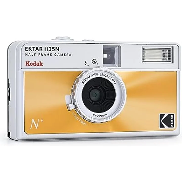 Kodak Half Frame Film Camera EKTAR H35N Orange Kompaktkamera mit innovativem Design und doppeltem Fotoabzug – Bild 3