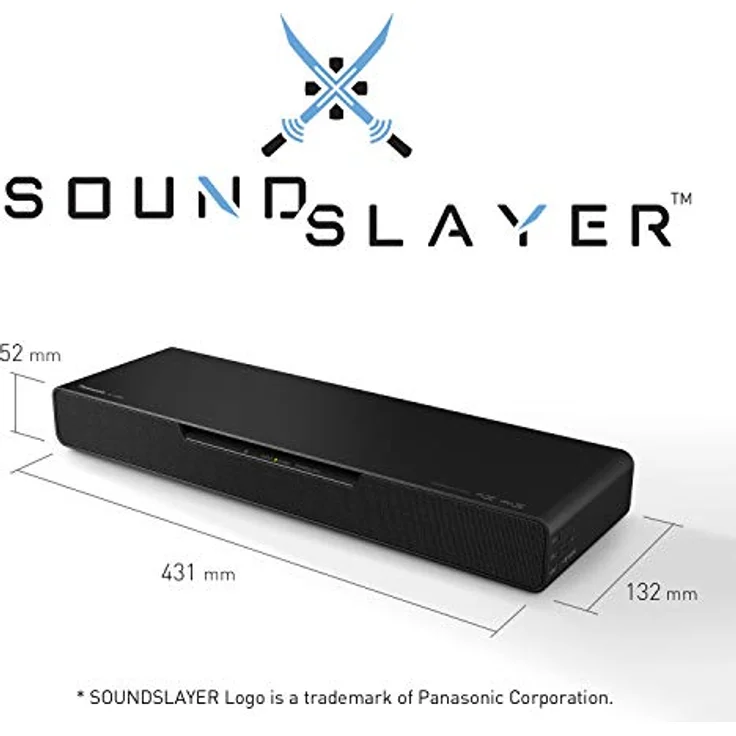 Panasonic SOUNDSLAYER SC-HTB01, Gaming Lautsprecher mit kraftvollem Sound, Schwarz – Bild 6