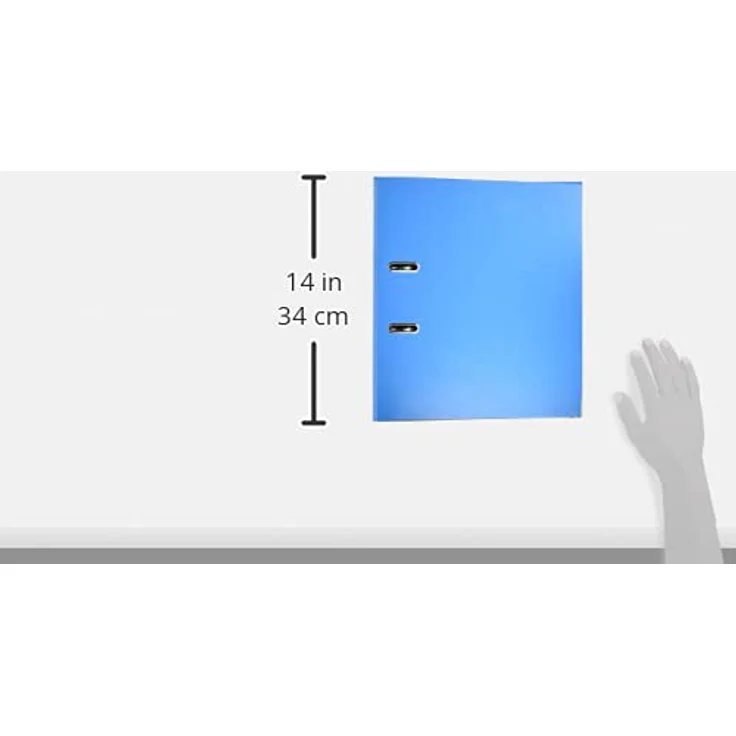 Herlitz Aktenordner maX.file protect, schmal, mit Griffloch und Kantenschutz, DIN A4, blau – Bild 3