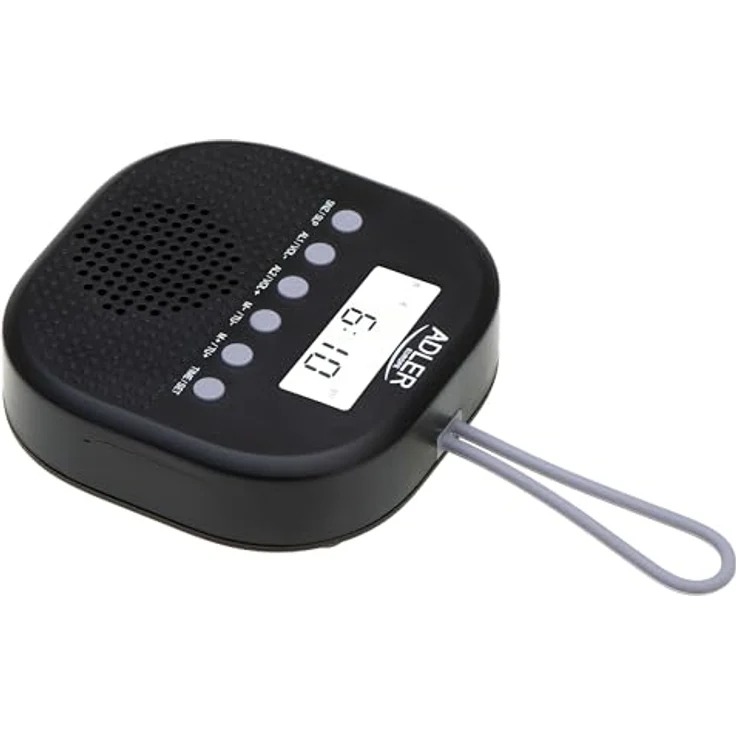 Adler AD 1912 Wasserdichtes Universalradio Batteriebetrieben Radiowecker Snooze Funktion schwarz – Bild 4