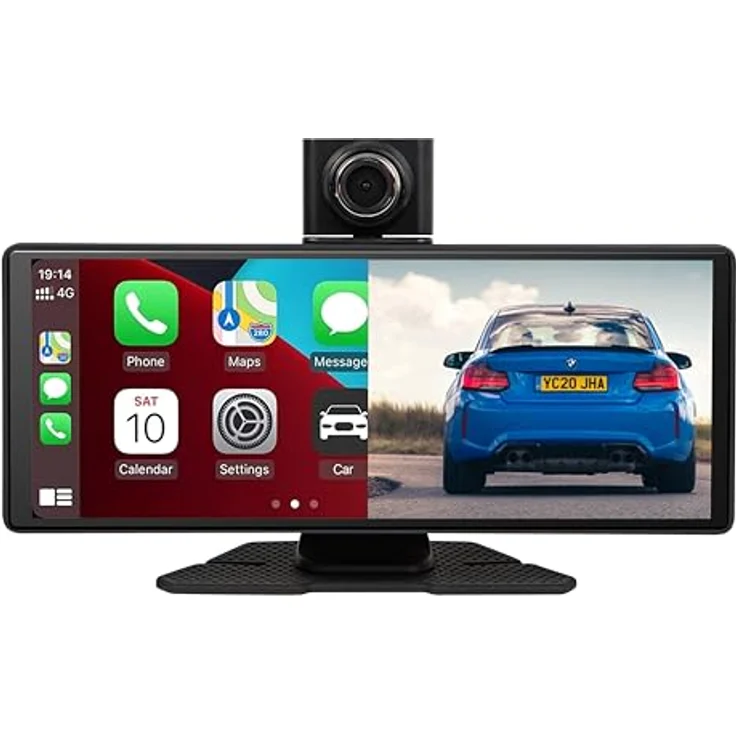 BLOW Kabellose CarPlay 5.0 Multimedia-Station mit Videorekorder, Rückfahrkamera und 10,1 cm Display – Bild 6