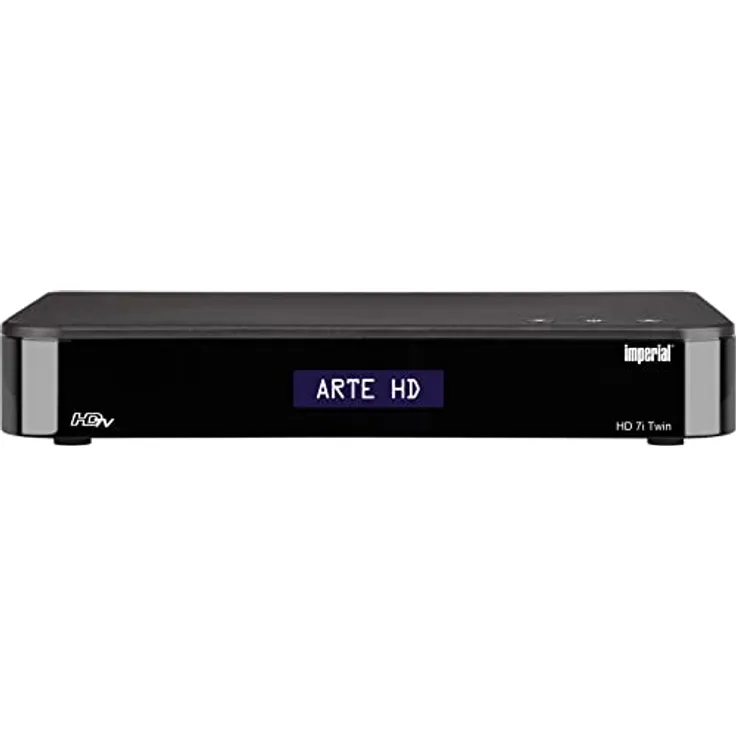 Imperial HD 7i Twin - Twin SAT Receiver (Full HD Twin Tuner, PVR Aufnahmefunktion, SAT IP, Bluetooth Senden, Smart, Radio, alphanumerisches Display)