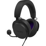 NZXT Kabelgebundenes PC-Gaming Relay-Headset – AP-WCB40-B2 - Hi-Res-Audio-zertifiziert – DTS Headphone:X Surround-Sound – Leichtes und komfortables Design – Abnehmbares Mikrofon – Schwarz