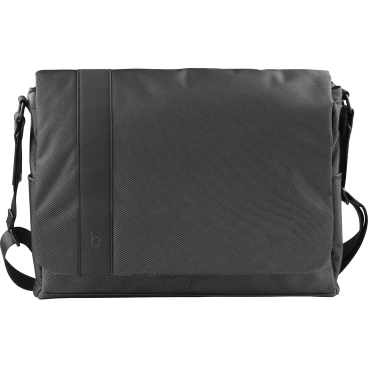 Bugatti Domani, Laptoptasche mit gefüttertem Fach für Notebooks bis 35x20x3 cm, Grau