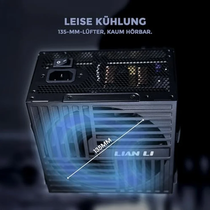 Lian Li RB Series 650 Watt Netzteil, 80 PLUS Bronze, teilmodular, PCIe 5.1, ATX 3.1, schwarz – Bild 5