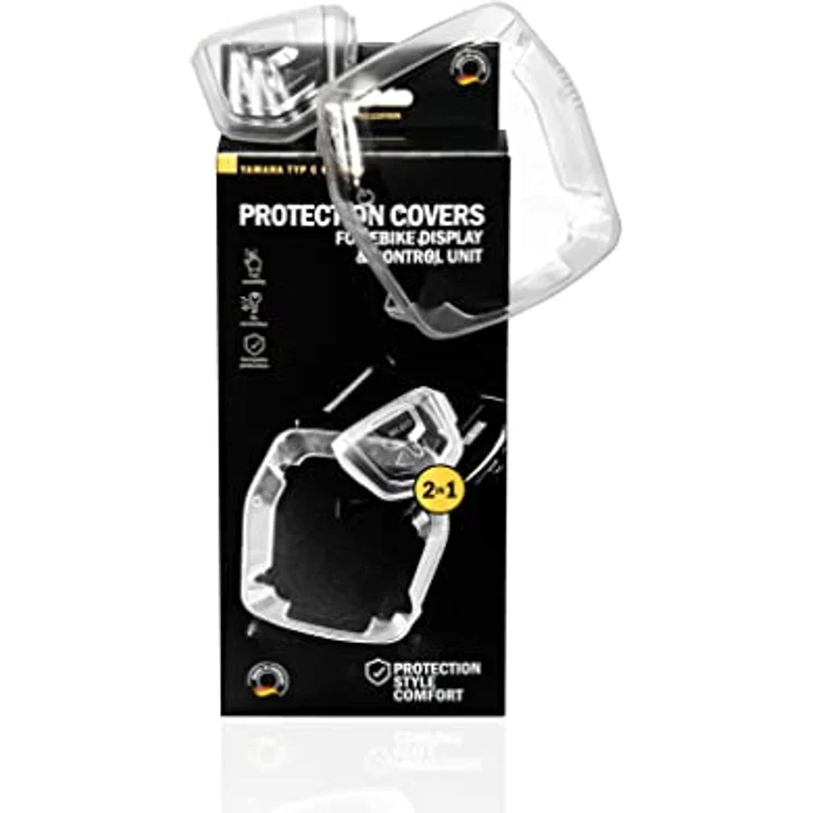 MH COVER MH-Cover Unisex – Erwachsene Display Cover-3050734992 Cover, Transparent, Länge 92mm, Breite 87mm, Höhe 19mm, Einfache Installation, Stilvolles Design, Langlebiger Schutz, Perfekte Passform – Bild 1
